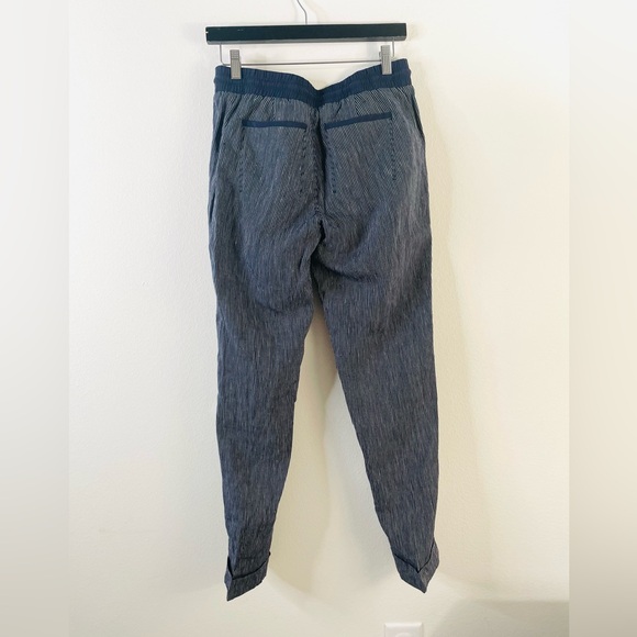 Athleta striped Bali linen ankle pant - 6T Tall - Picture 4 of 7